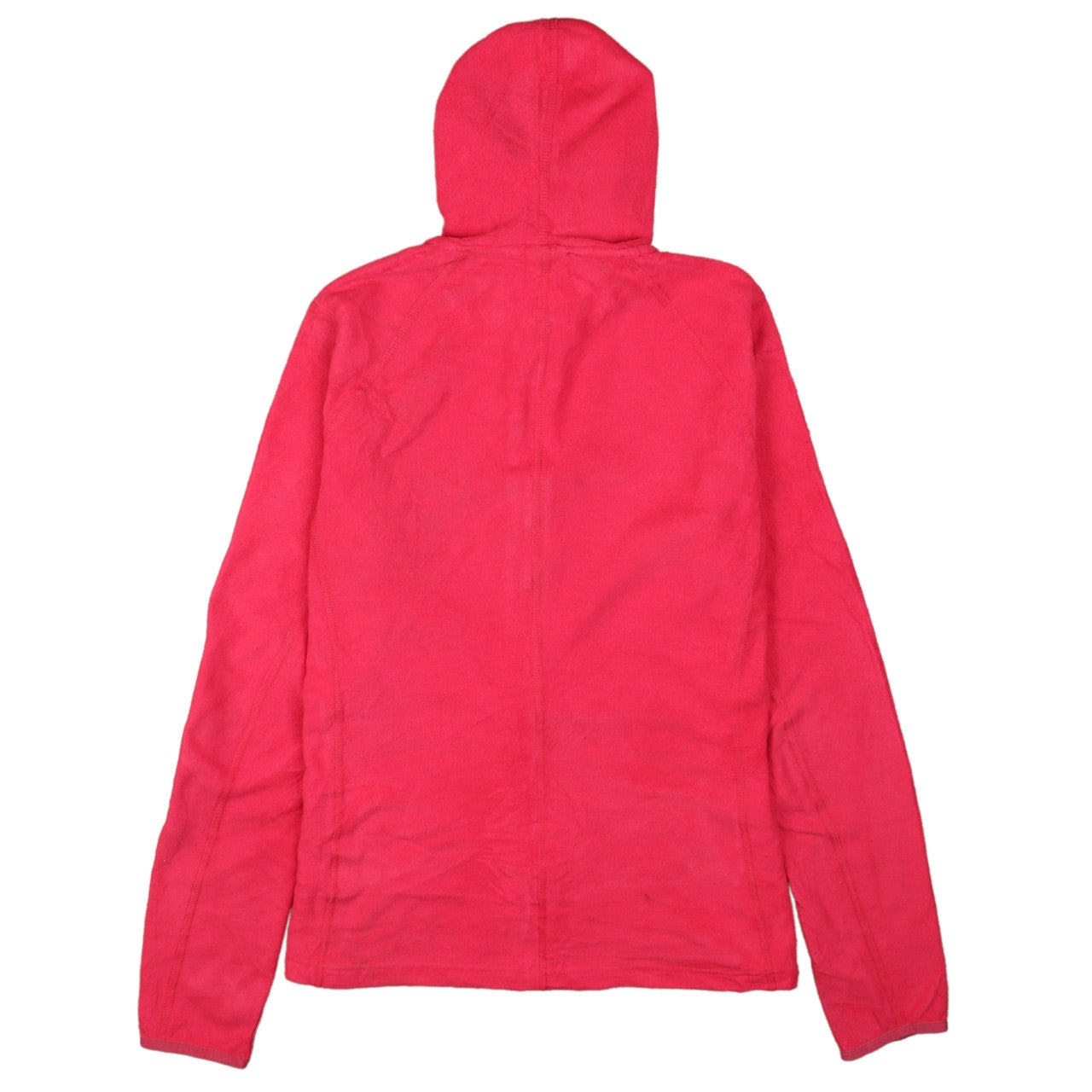 The North Face Womens Pink Fleece Hooded Full Zip Jacket L