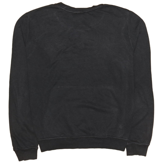 Nike Men Black Crew Neck Pullover Sweatshirt M Regular Fit