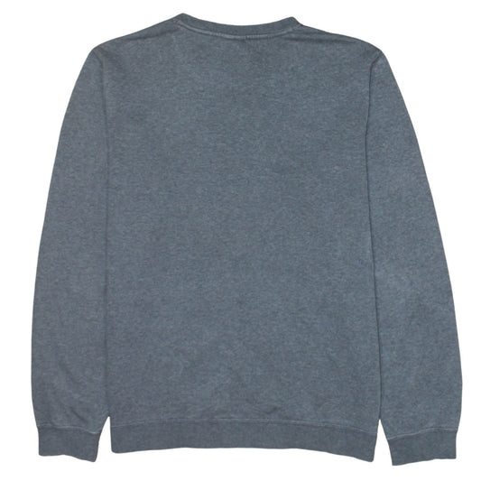 Nike Men Grey Crew Neck Logo Pullover Sweatshirt Size M