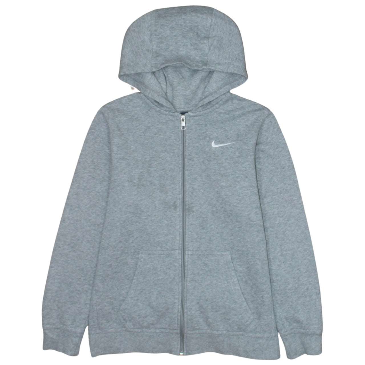 Nike Boys Grey Full Zip Hoodie XL 13-15 Years Hooded Sweatshirt