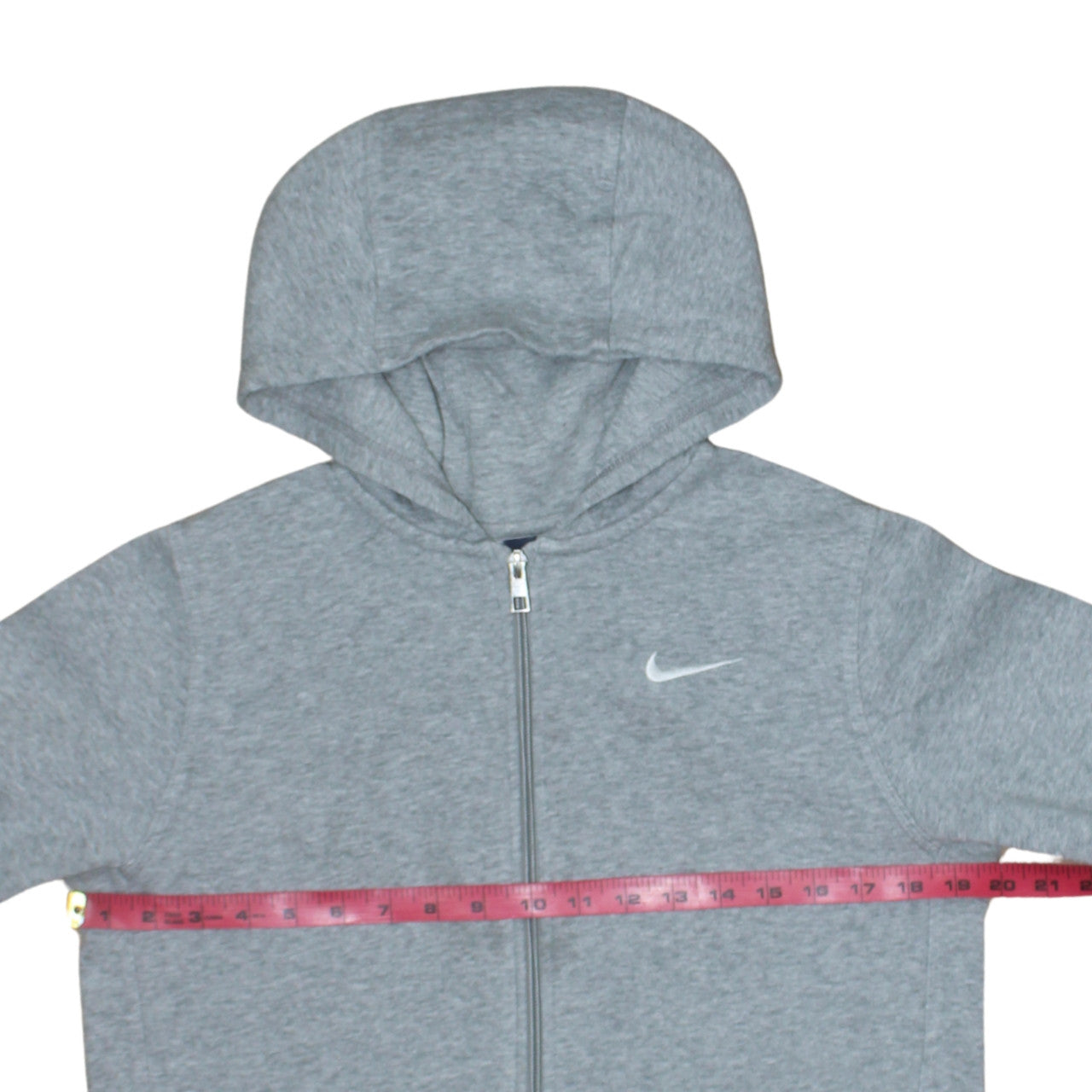 Nike Boys Grey Full Zip Hoodie XL 13-15 Years Hooded Sweatshirt
