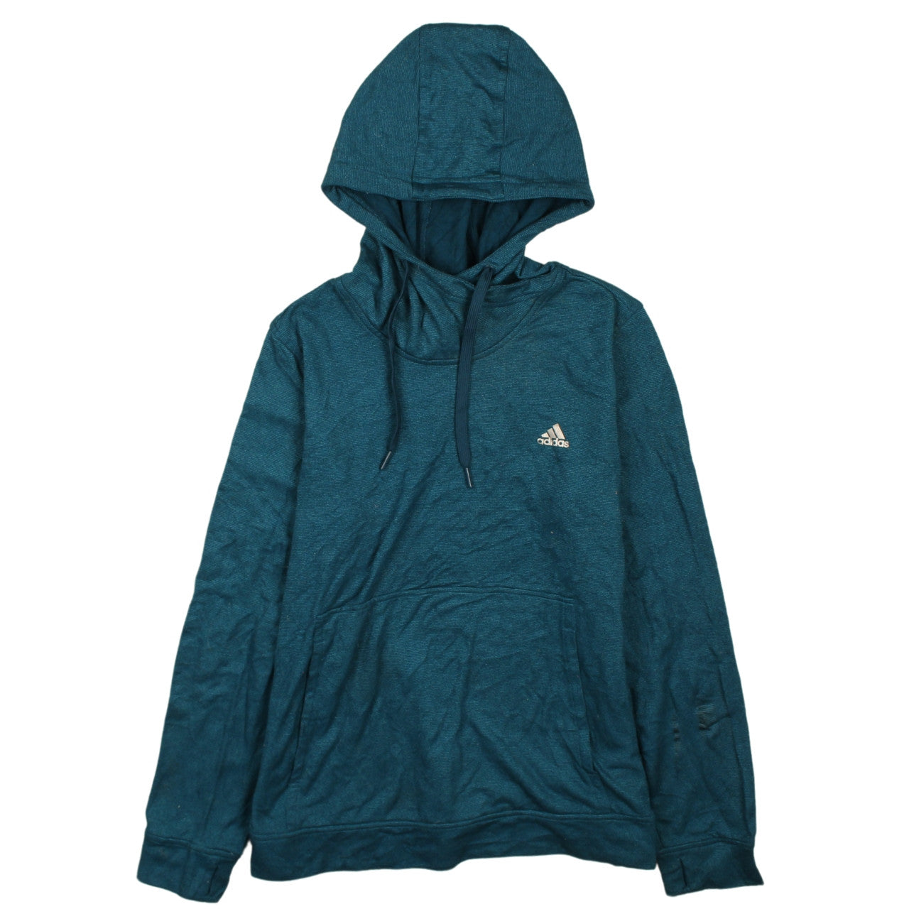 Adidas Men's Blue ClimaWarm Pullover Hoodie Size L