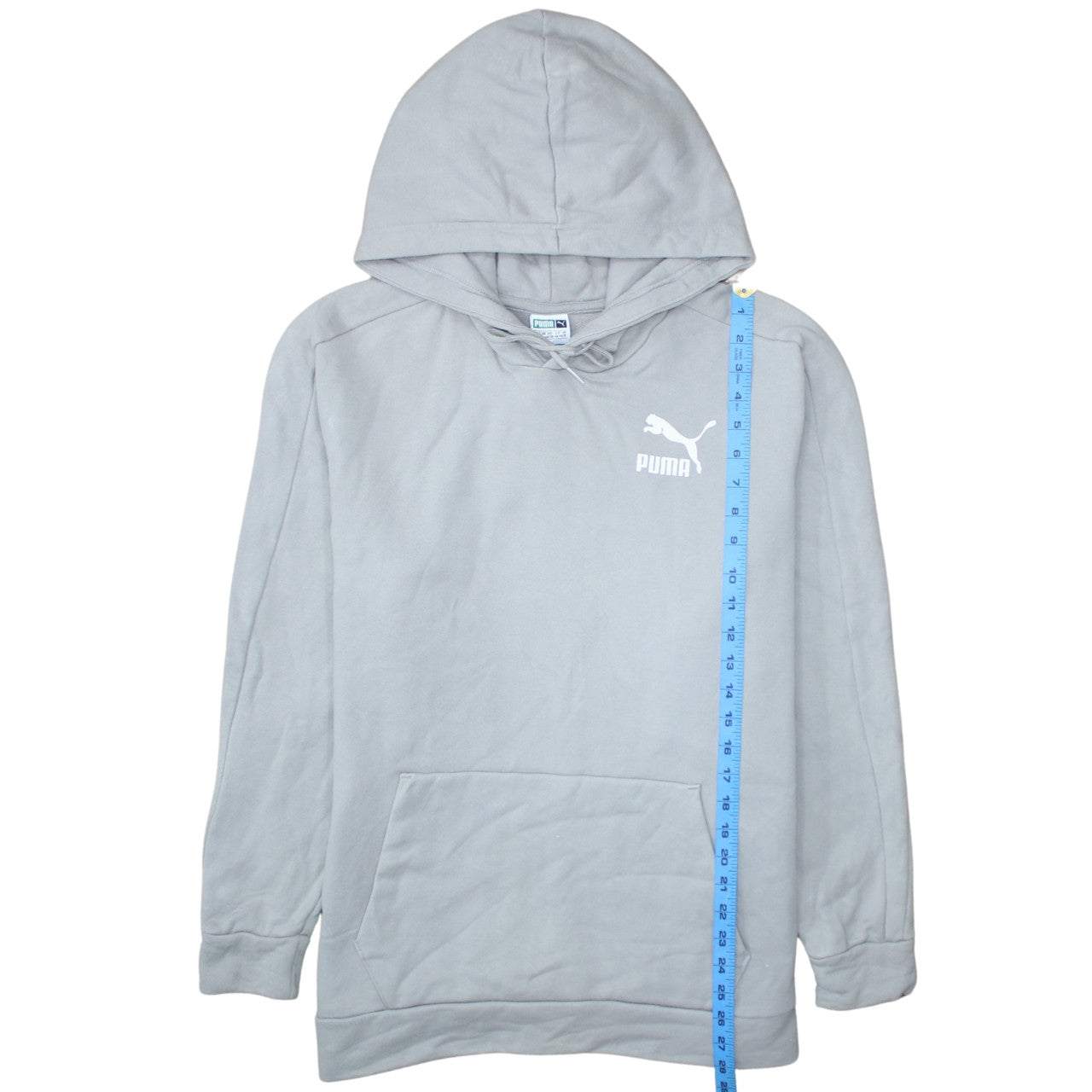 Puma Men's Grey Pullover Hoodie Size M Sportswear