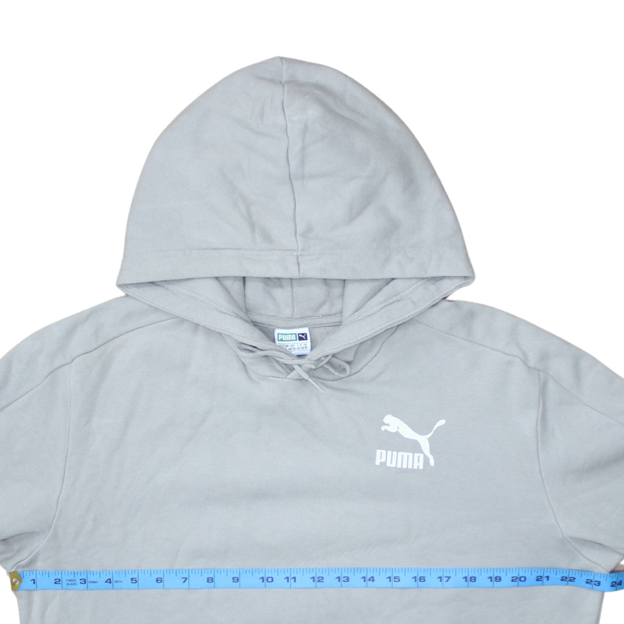 Puma Men's Grey Pullover Hoodie Size M Sportswear