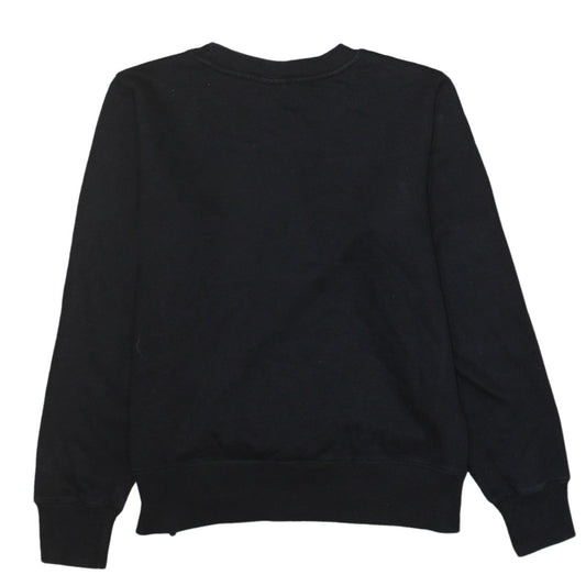Champion Men's Black Logo Crew Neck Sweatshirt Size M Regular Fit