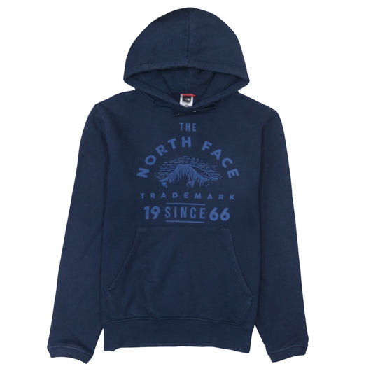 The North Face Men's Blue Pullover Hoodie Size S Outdoor Logo Sweatshirt