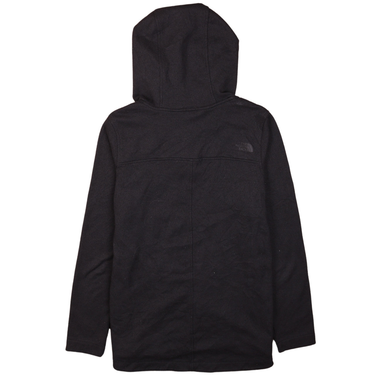 The North Face Womens Black Small Henley Hoodie Fleece Pullover