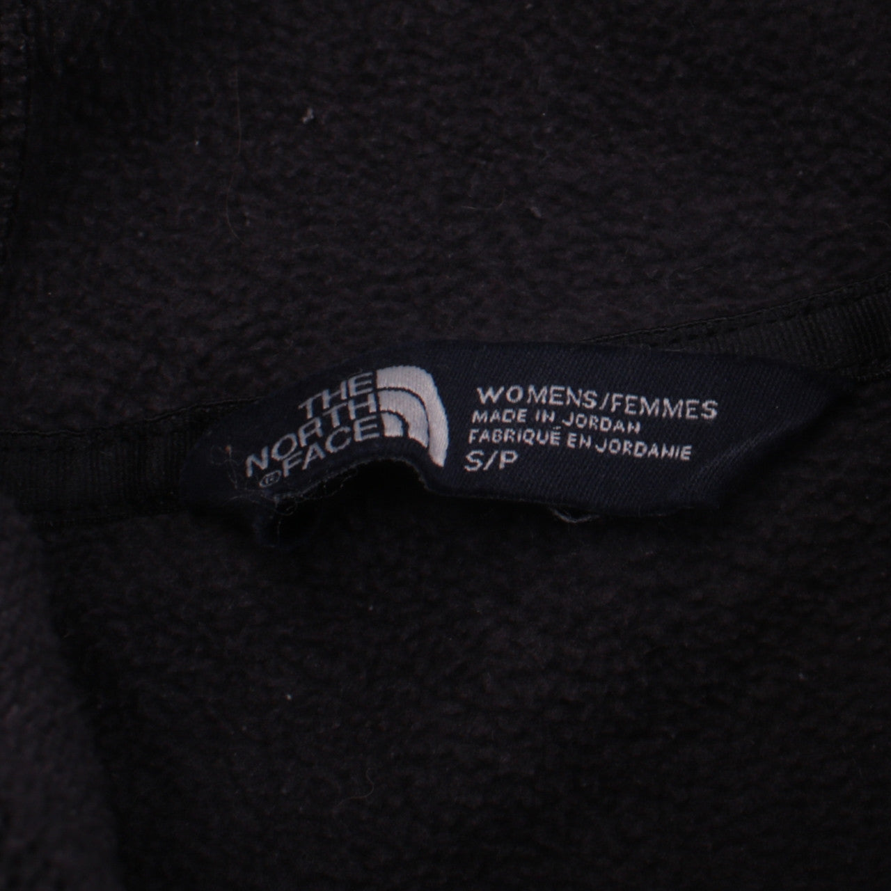 The North Face Womens Black Small Henley Hoodie Fleece Pullover