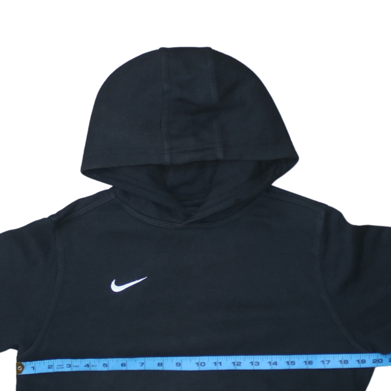Nike Boys Black Pullover Hoodie L 12-13 Years Cotton Blend