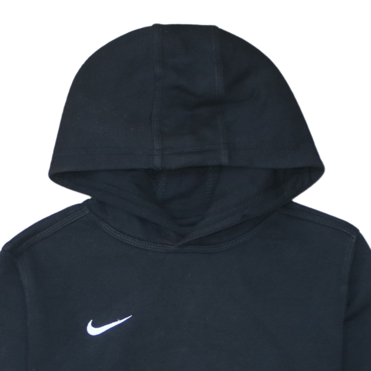 Nike Boys Black Pullover Hoodie L 12-13 Years Cotton Blend