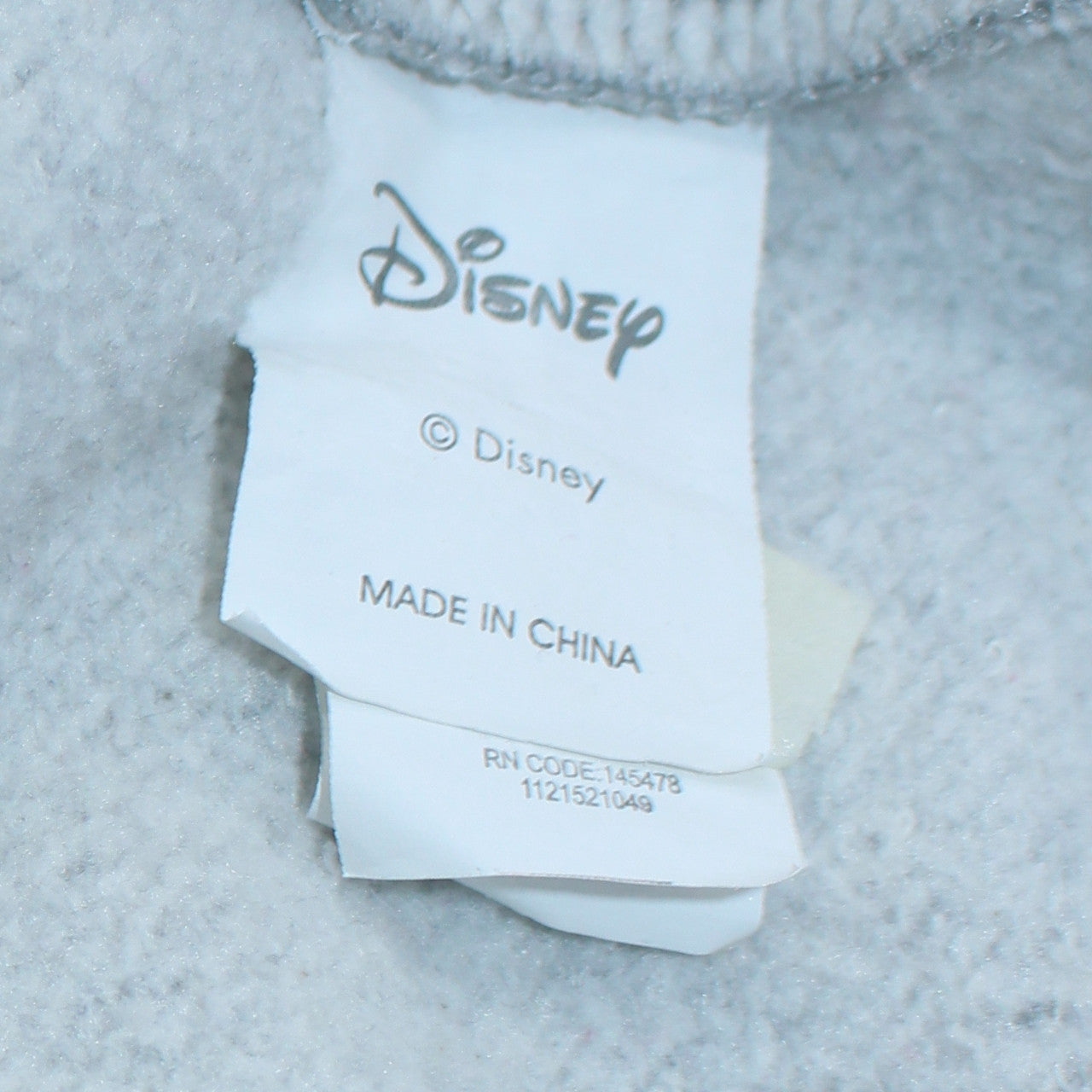 Disney Women Grey Stitch Christmas Sweatshirt M Graphic Glitter Pullover