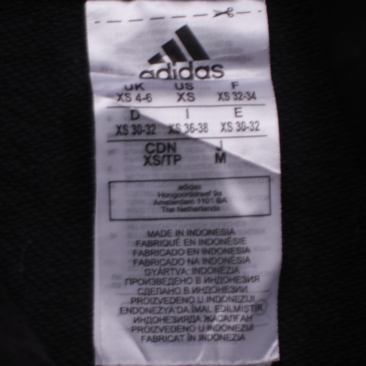 Adidas Womens Black Camo Logo Pullover Hoodie XS