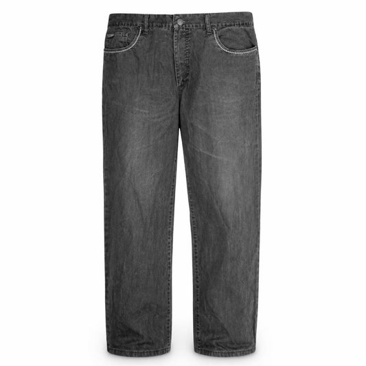 Lee Cooper Men's Grey Straight Leg Denim Jeans 38x33 Cotton