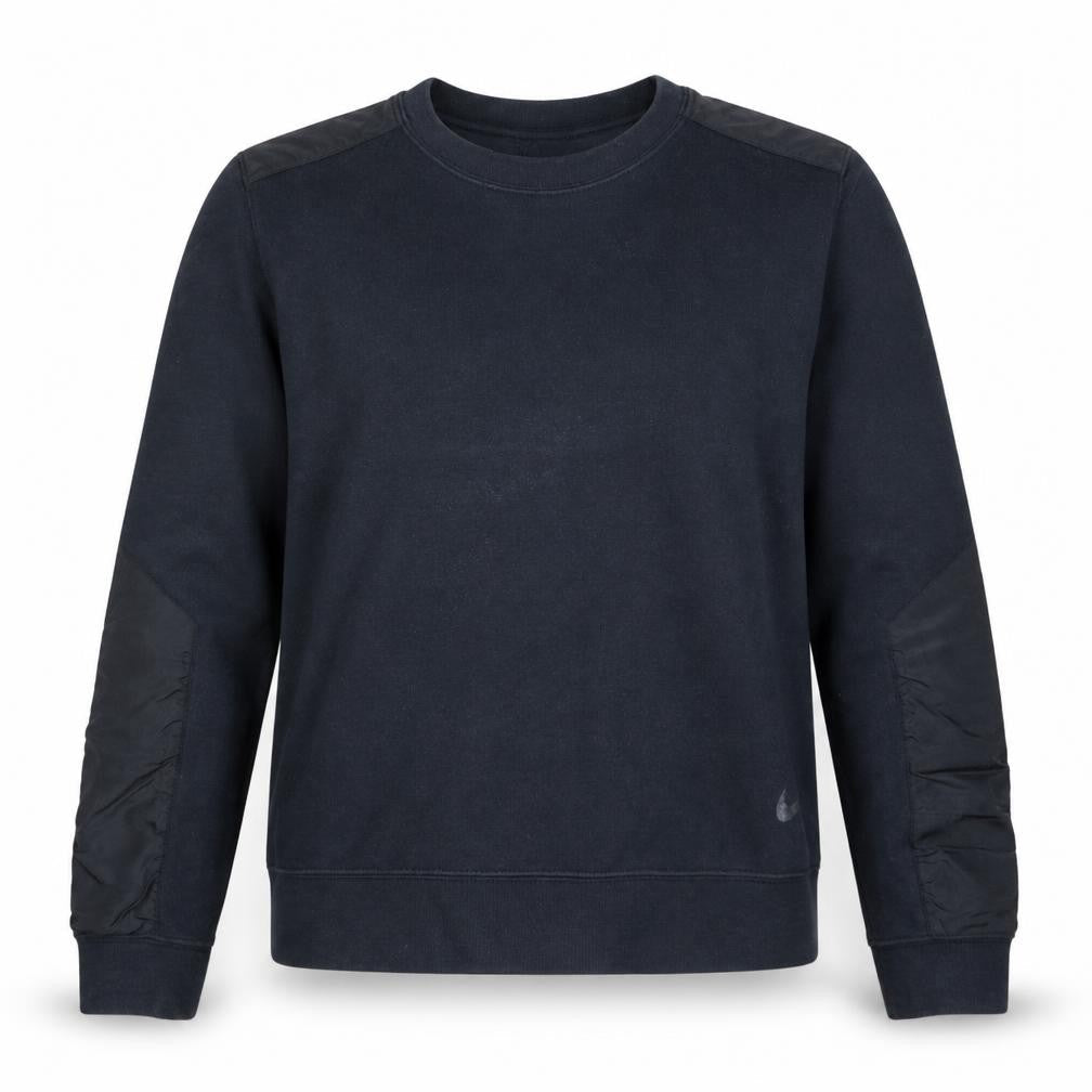 Nike Mens Black M Crew Neck Pullover Sweatshirt Cotton Blend