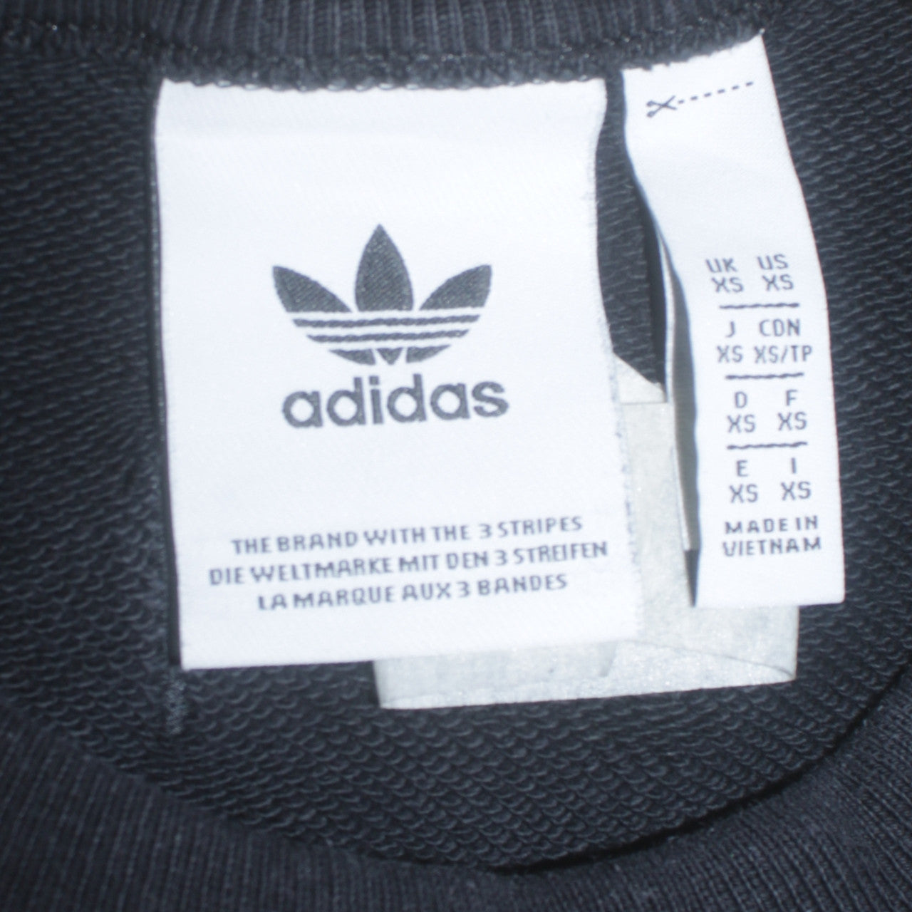 Adidas Men's Black XS Sweatshirt Pullover Crew Neck Sportswear