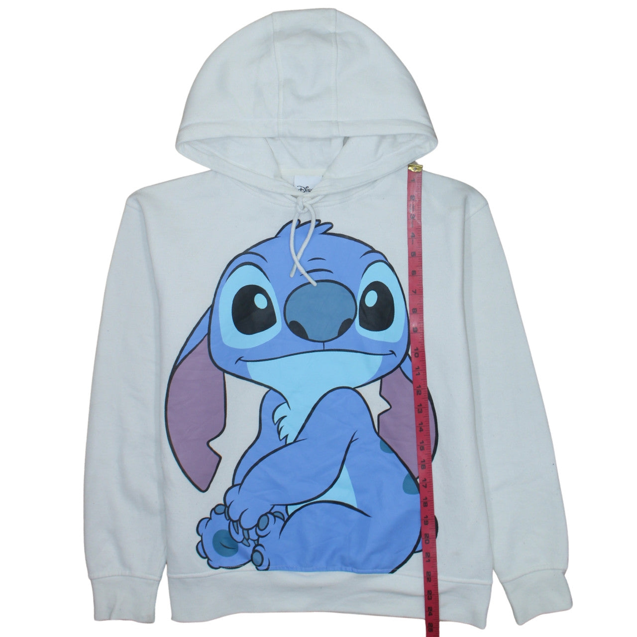Disney Women White Stitch Hoodie Small Primark Cares Pullover