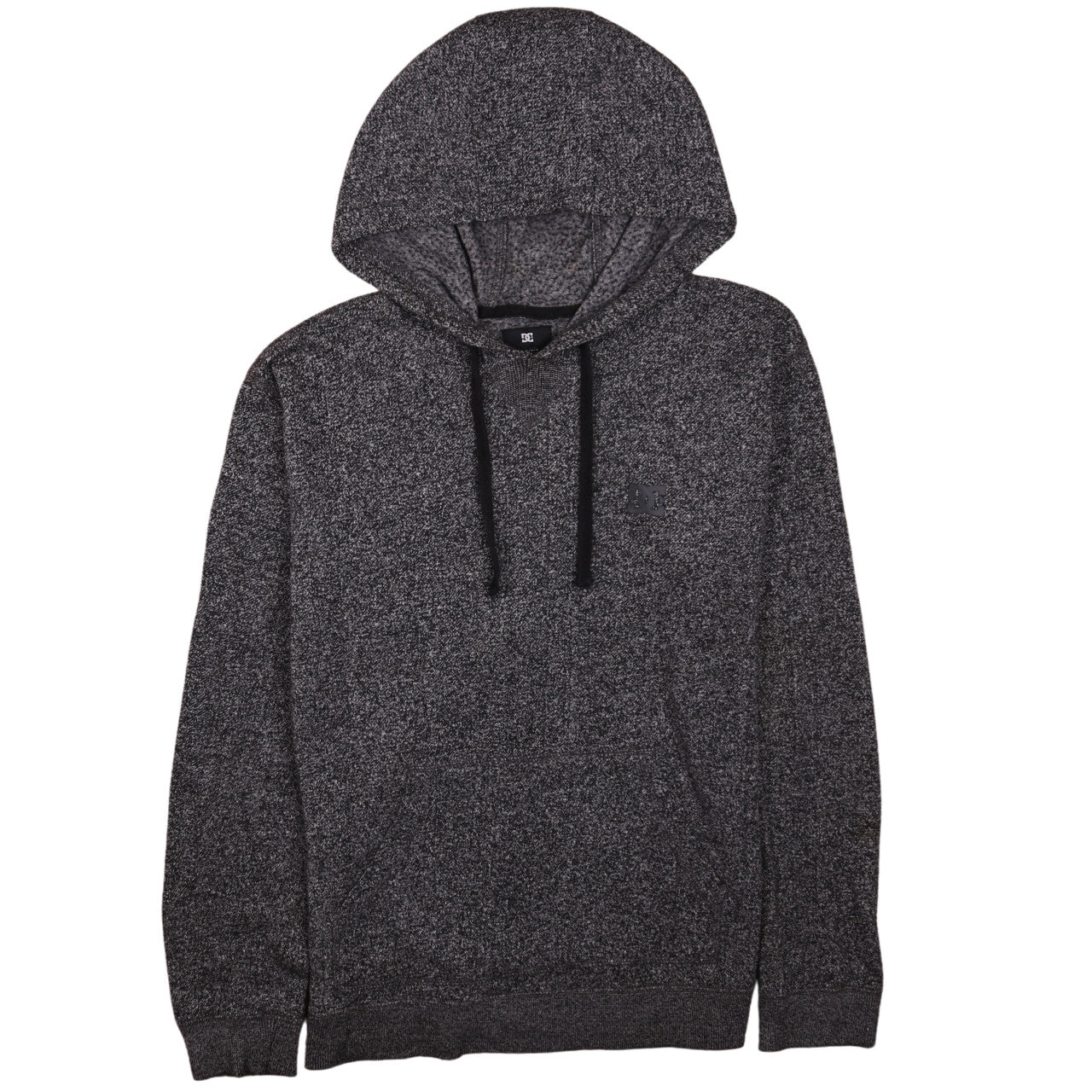 DC Mens Grey Knit Pullover Hoodie Size M Regular Fit