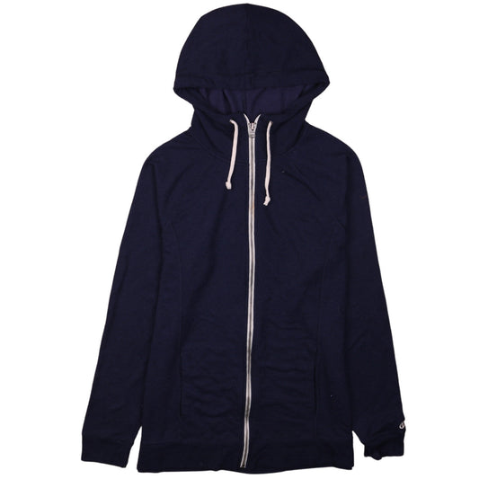Champion Men's Blue Full Zip Hoodie XL Lightweight Cotton Blend