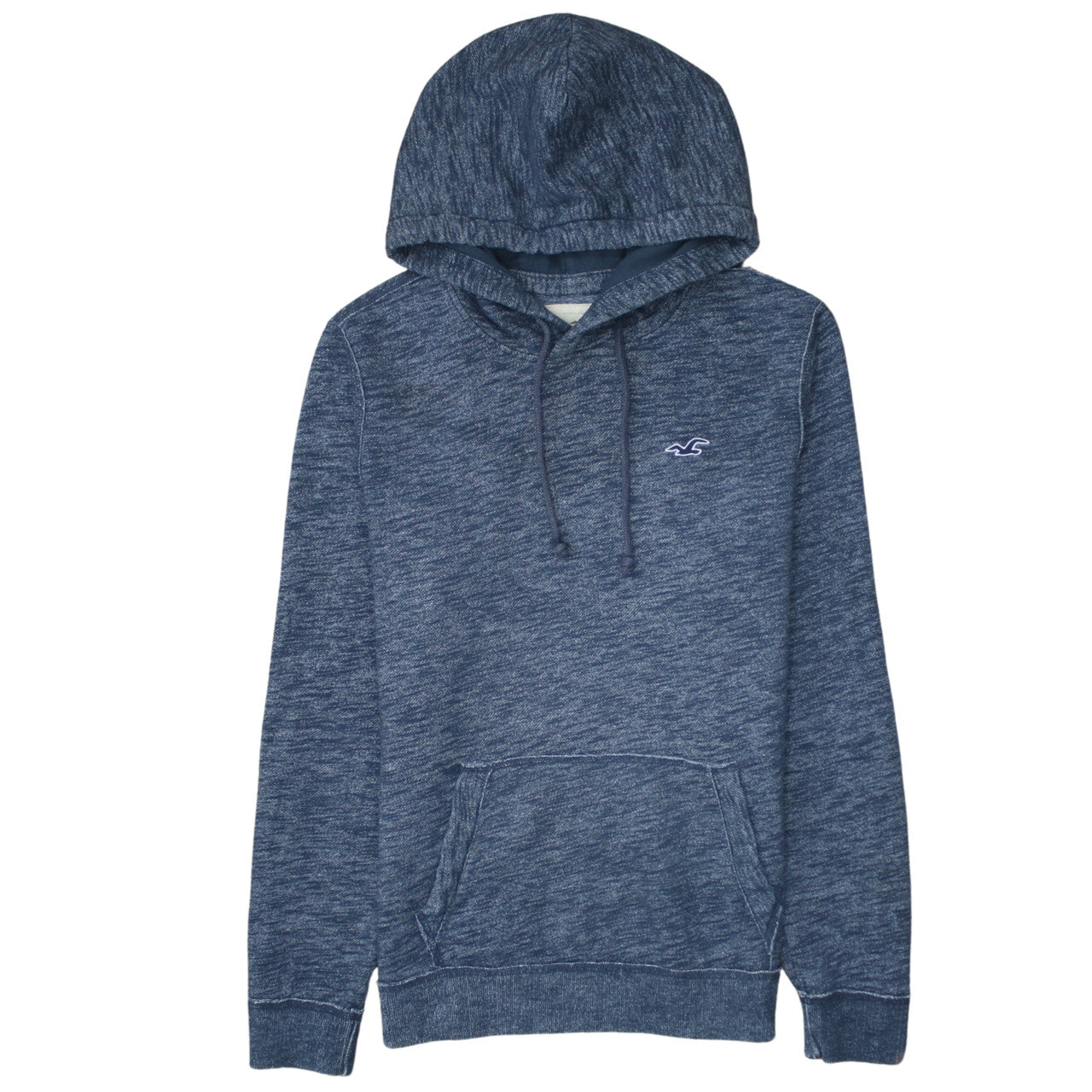 Hollister Men’s Blue Pullover Hoodie Small Logo Classic Fit