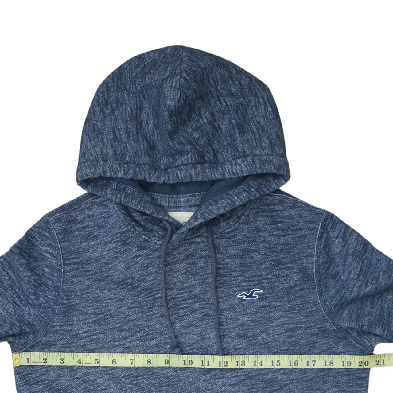 Hollister Men’s Blue Pullover Hoodie Small Logo Classic Fit