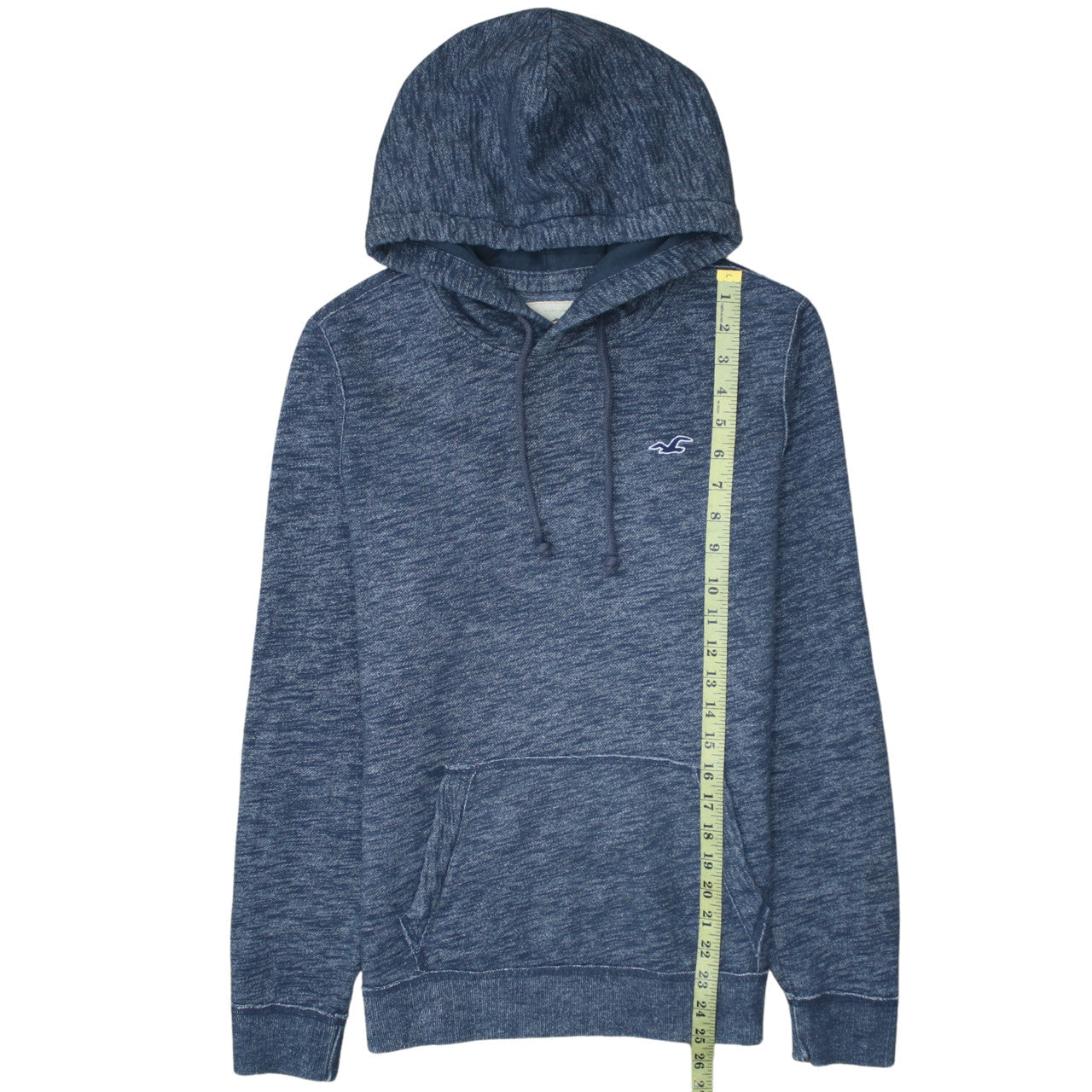 Hollister Men’s Blue Pullover Hoodie Small Logo Classic Fit