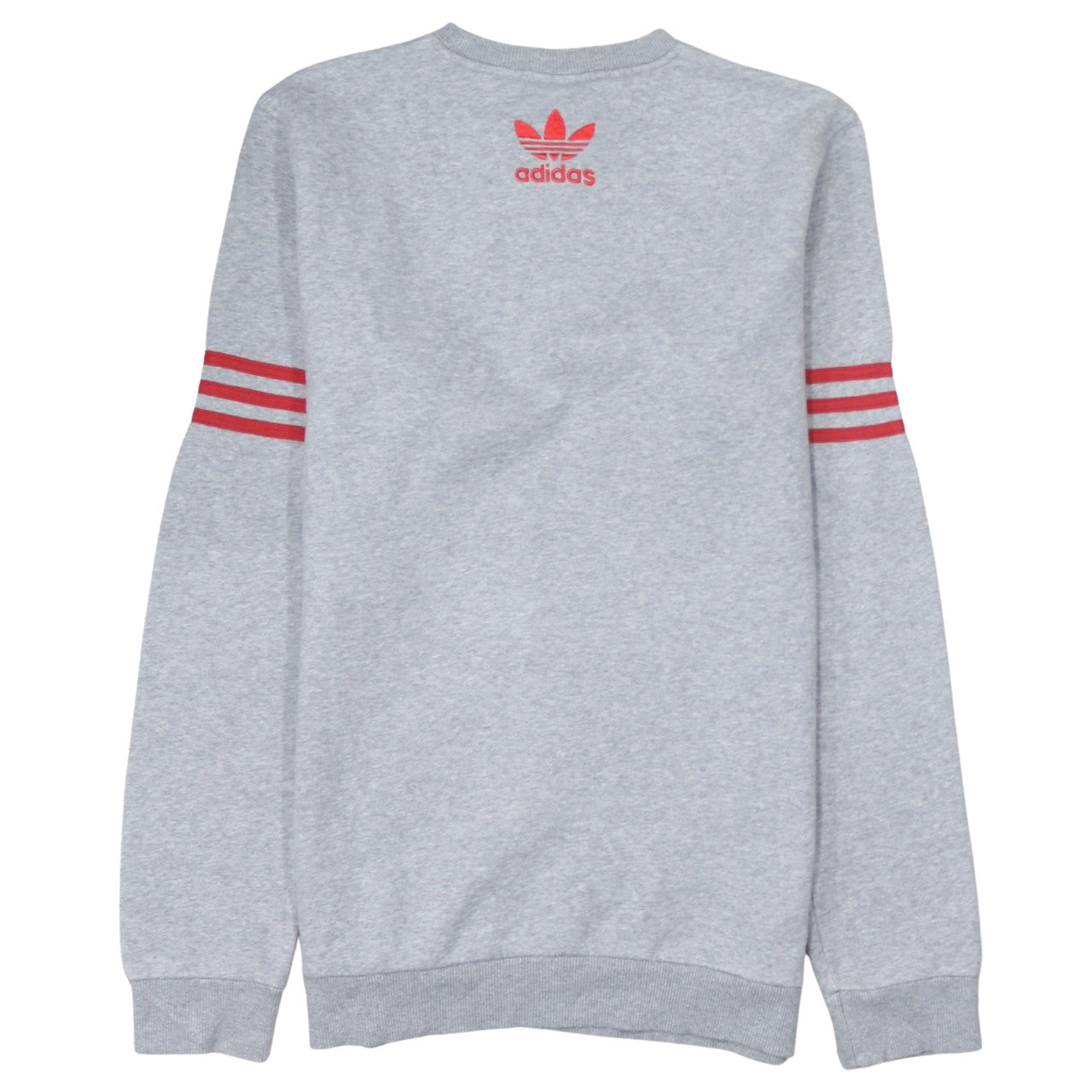 Adidas Originals Grey Red Logo 96 Womens Sweatshirt Size S