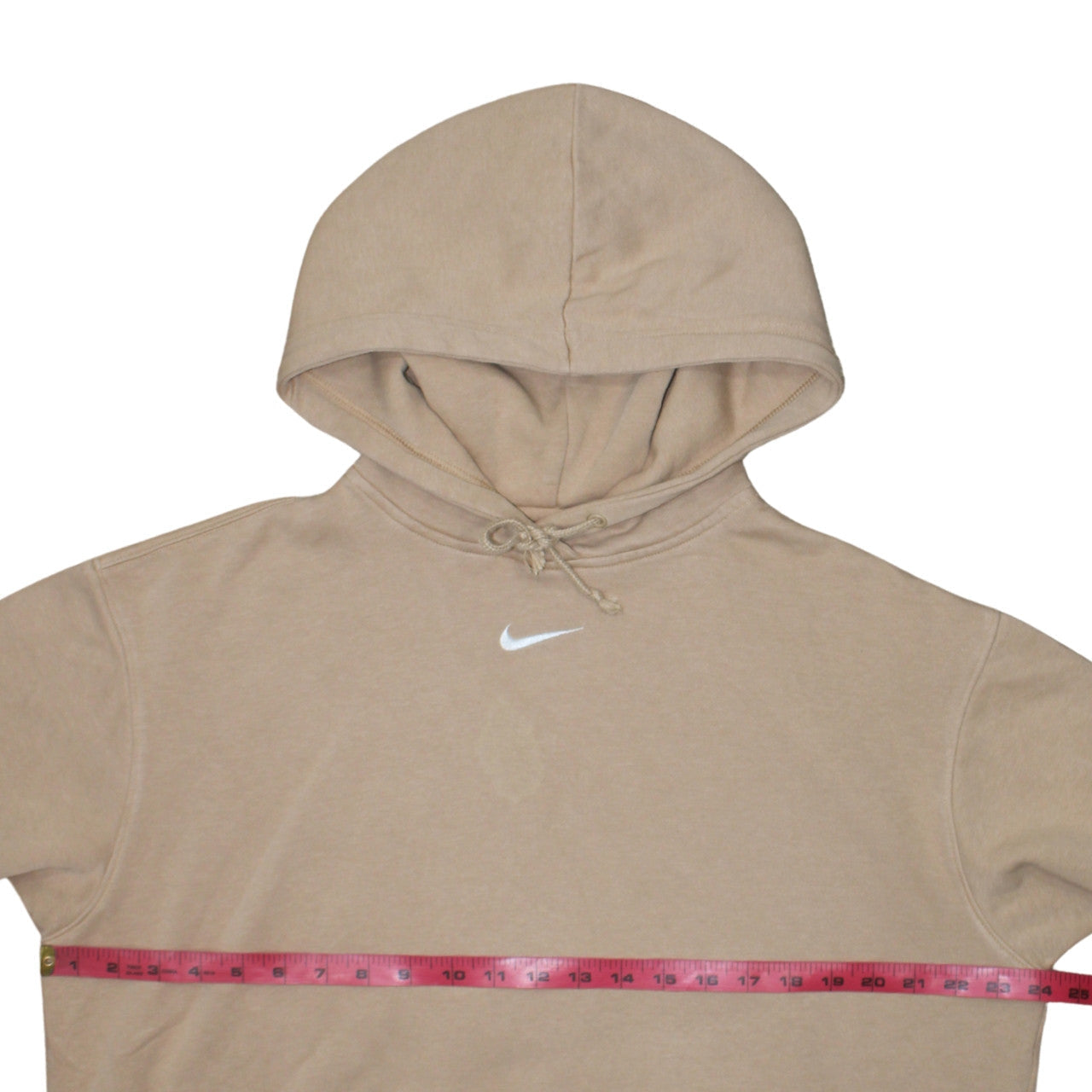 Nike Men's Beige Pullover Hoodie Size S Regular Fit Fleece