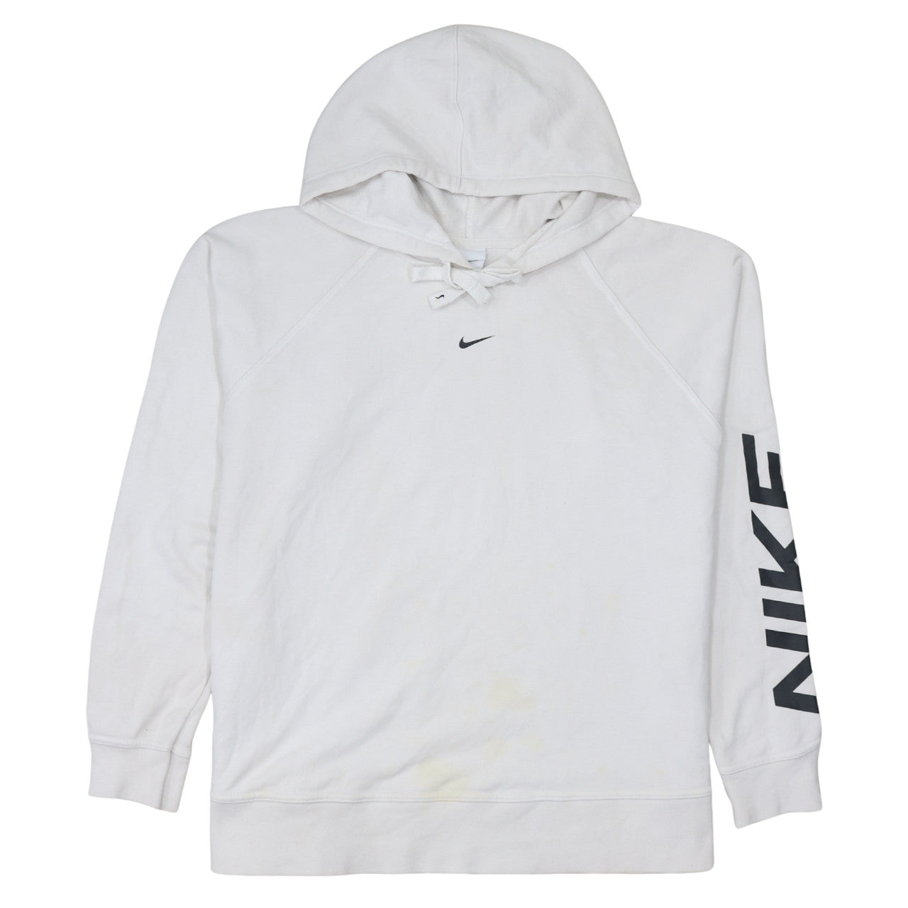 Nike Men’s White Pullover Hoodie Dri-Fit Logo Sportswear Size S