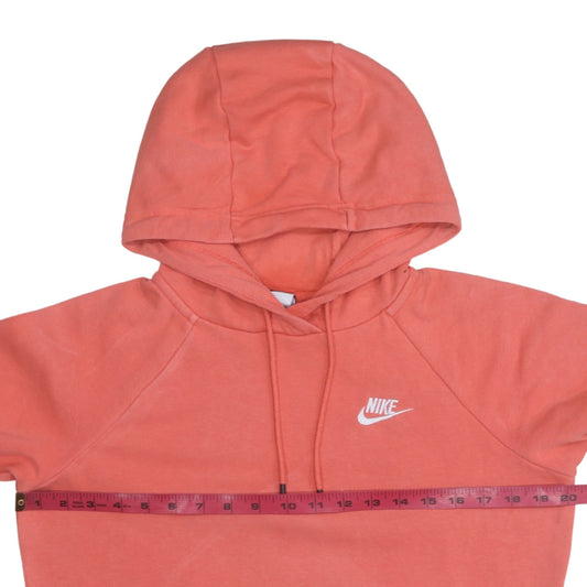 Nike Womens Coral Pullover Hoodie XS Cotton Blend Logo Casual