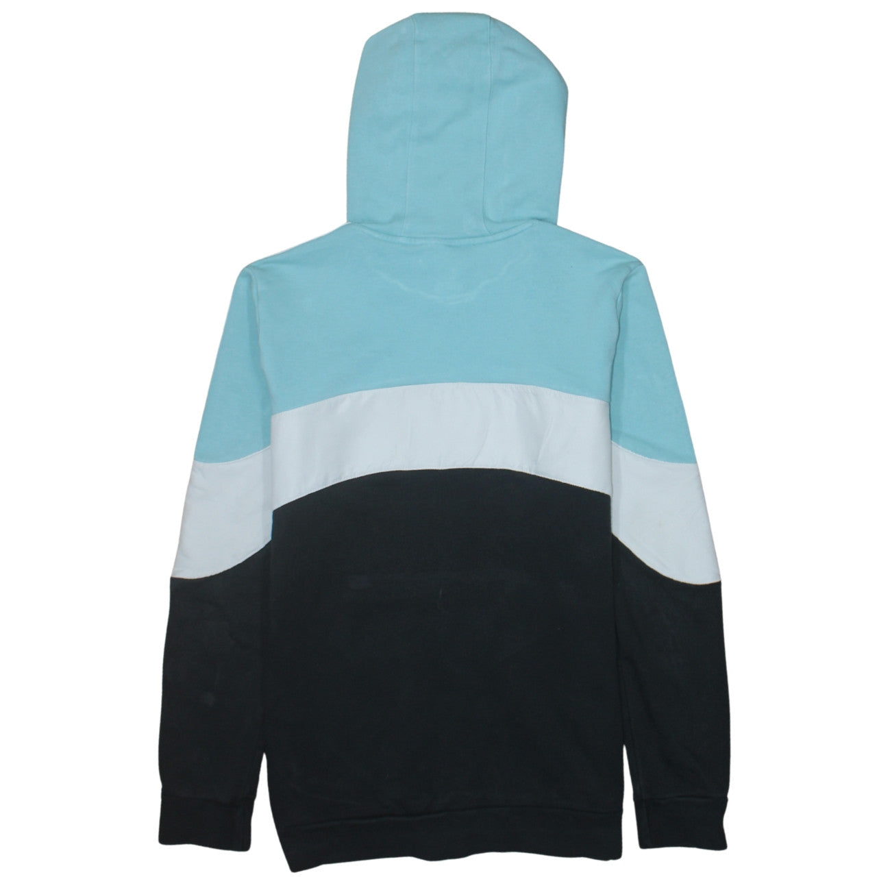 Adidas Boys Blue Black Colourblock Pullover Hoodie XL 15-16 Years
