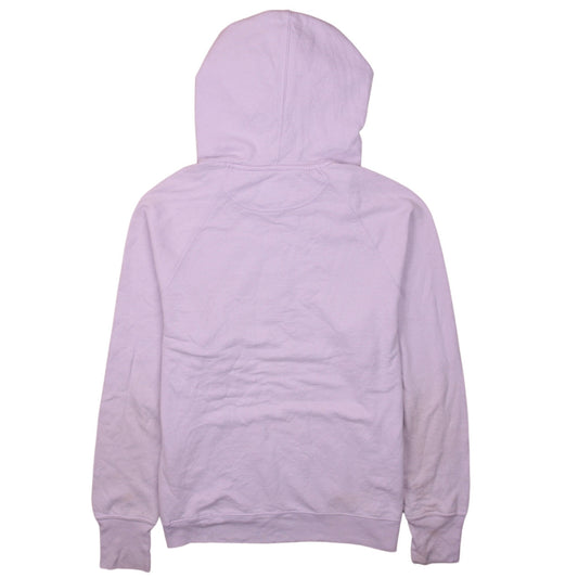 Champion Womens Lilac Pullover Hoodie Size L Logo Print Cotton Blend