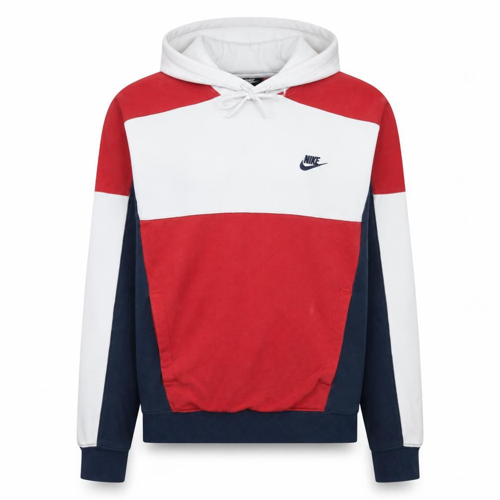 Front view of Nike Men's Multicoloured Pullover Hoodie Small Fleece Sportswear