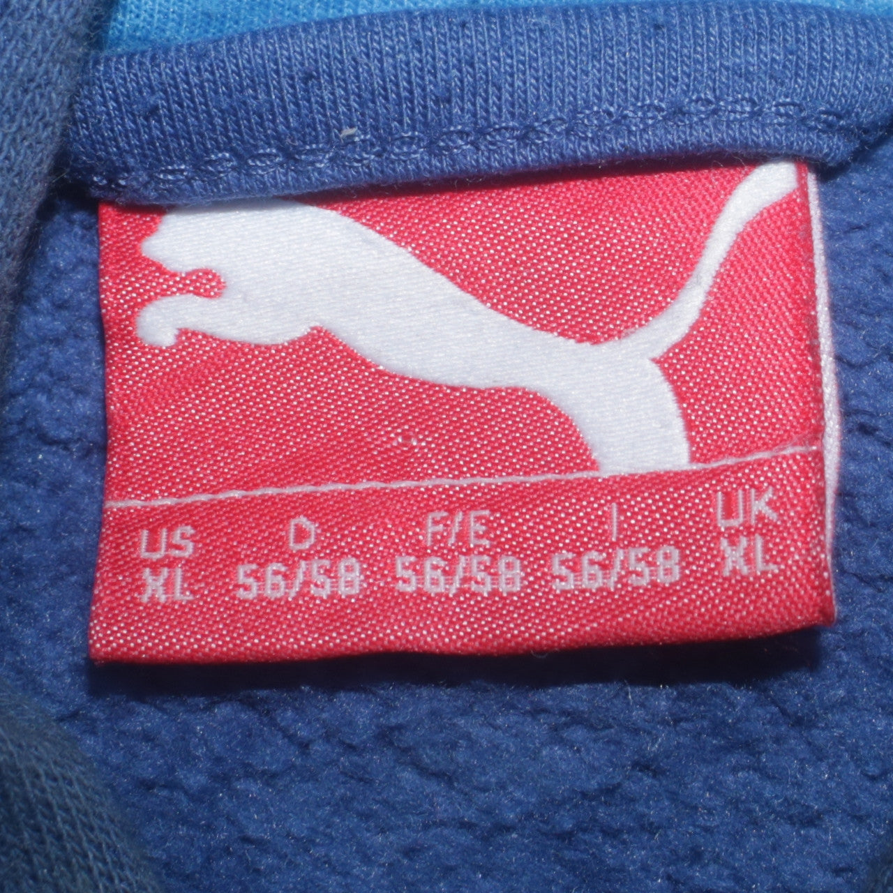 Puma Men's Blue XL Full Zip Hoodie Graphic Sportswear