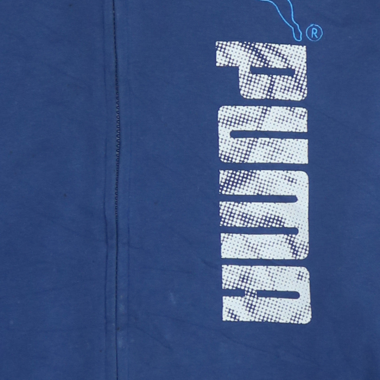 Puma Men's Blue XL Full Zip Hoodie Graphic Sportswear