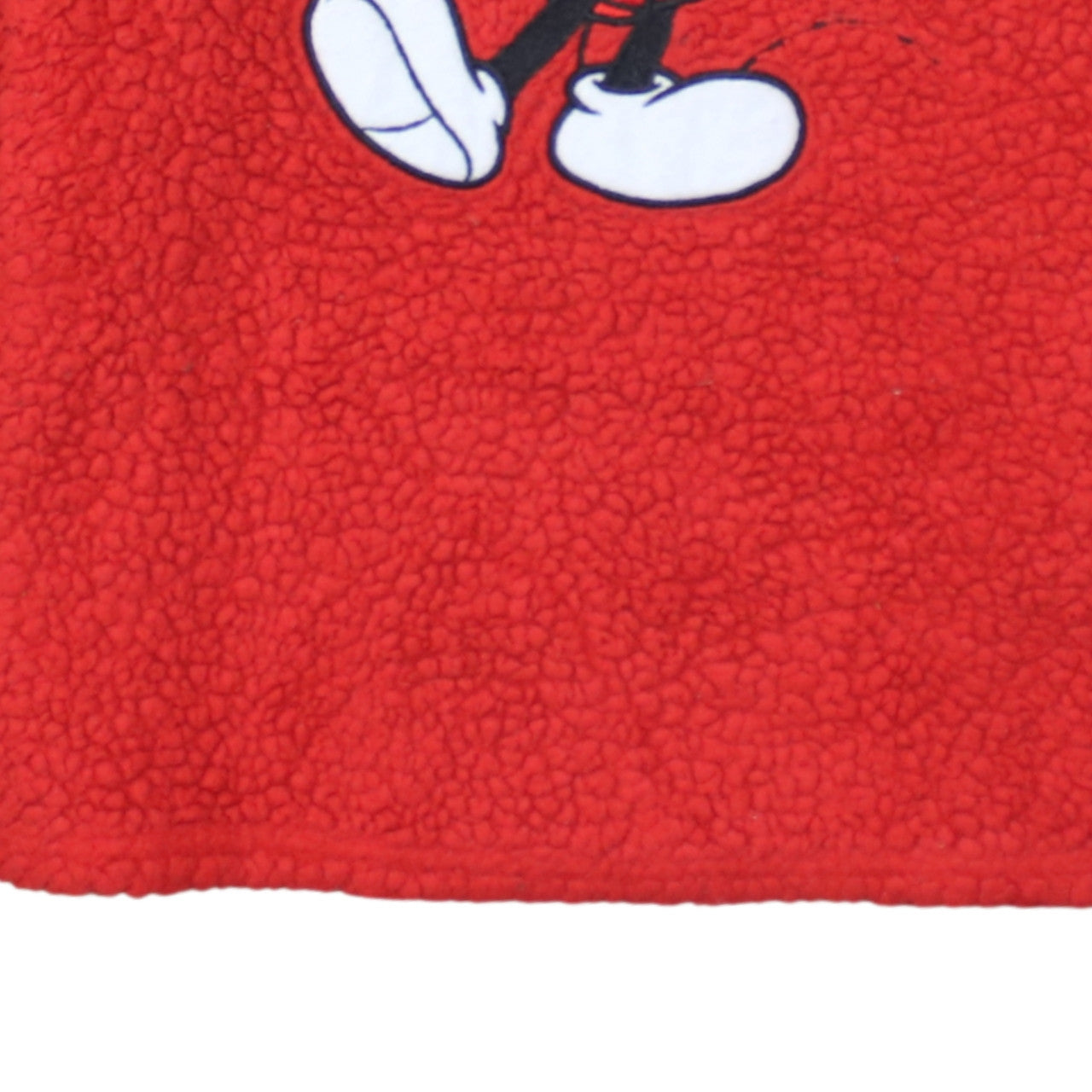 Disney Women’s Red Fleece Mickey Mouse Pyjama Top Size 10-12