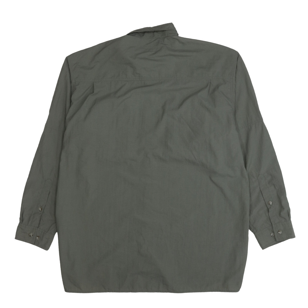 Columbia Men's Green Nylon Button-Up Long Sleeve Outdoor Shirt XXL
