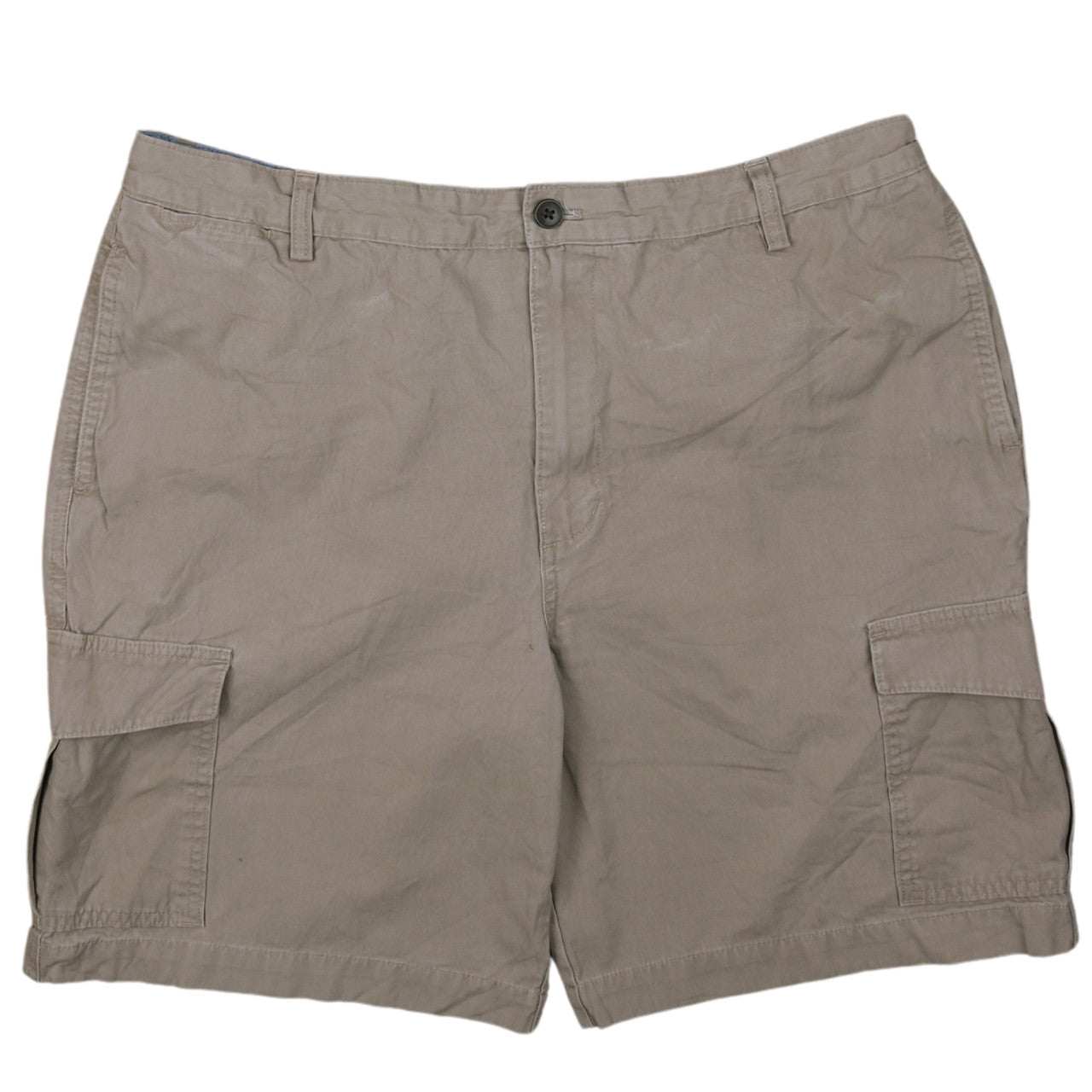 Chaps Men's Beige Cargo Shorts Size 38 Cotton Casual Outdoor