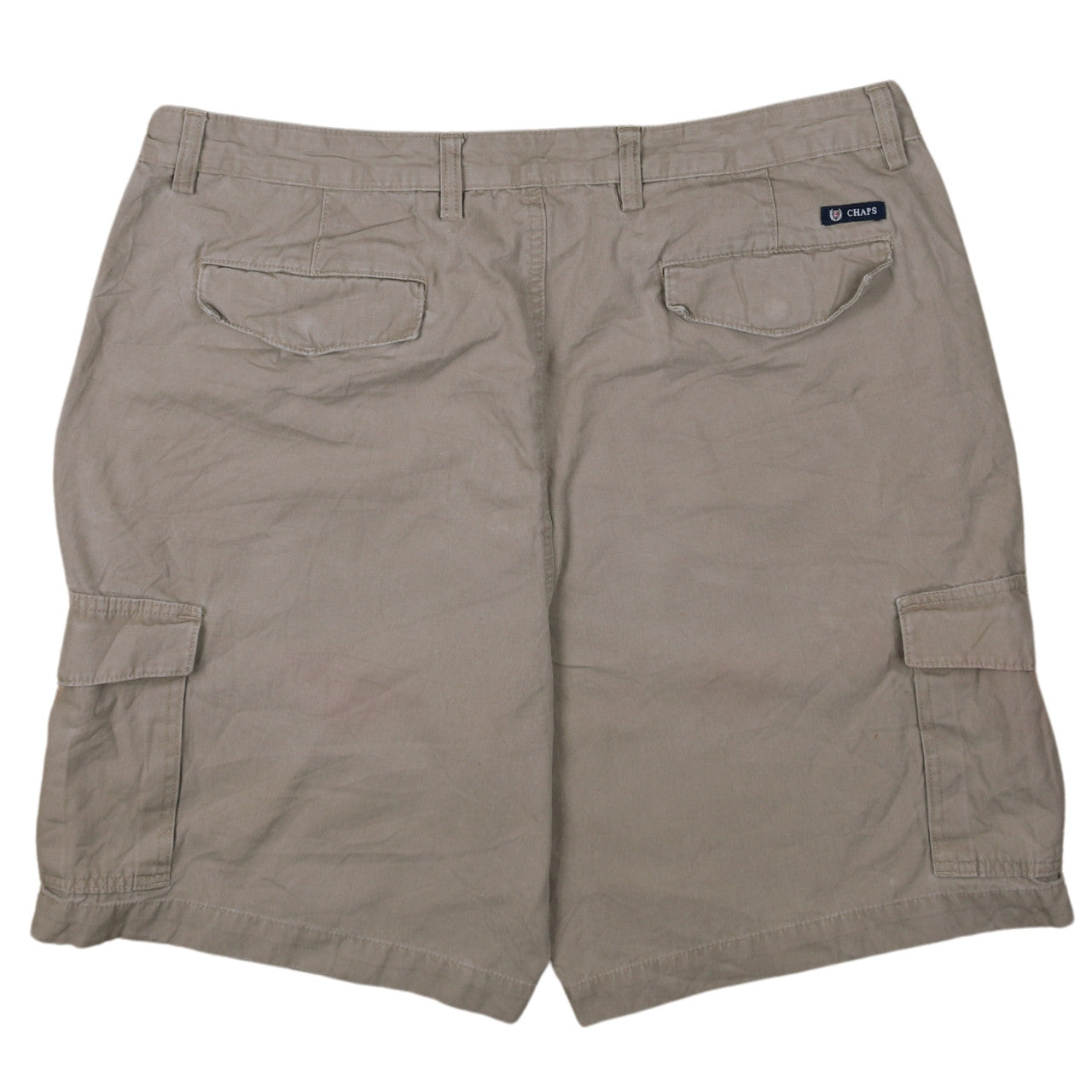 Chaps Men's Beige Cargo Shorts Size 38 Cotton Casual Outdoor