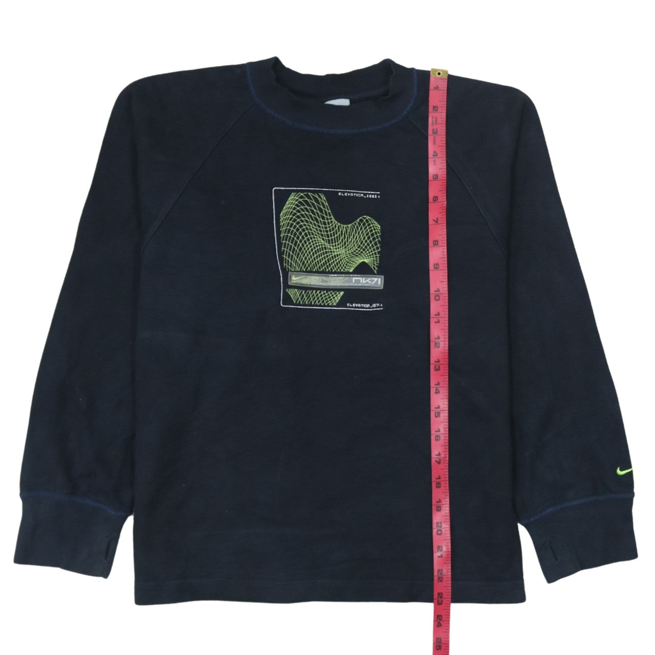 Nike Boys Black 11-12 Years Pullover Fleece Sweatshirt with Graphic Logo