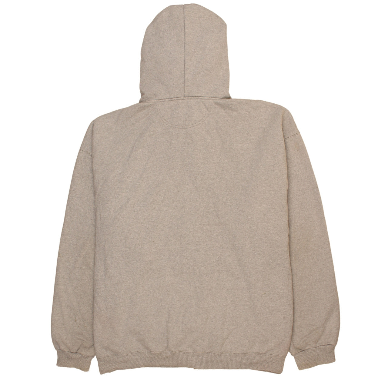 Champion Men's Beige Full Zip Hoodie L Fleece Cotton Blend