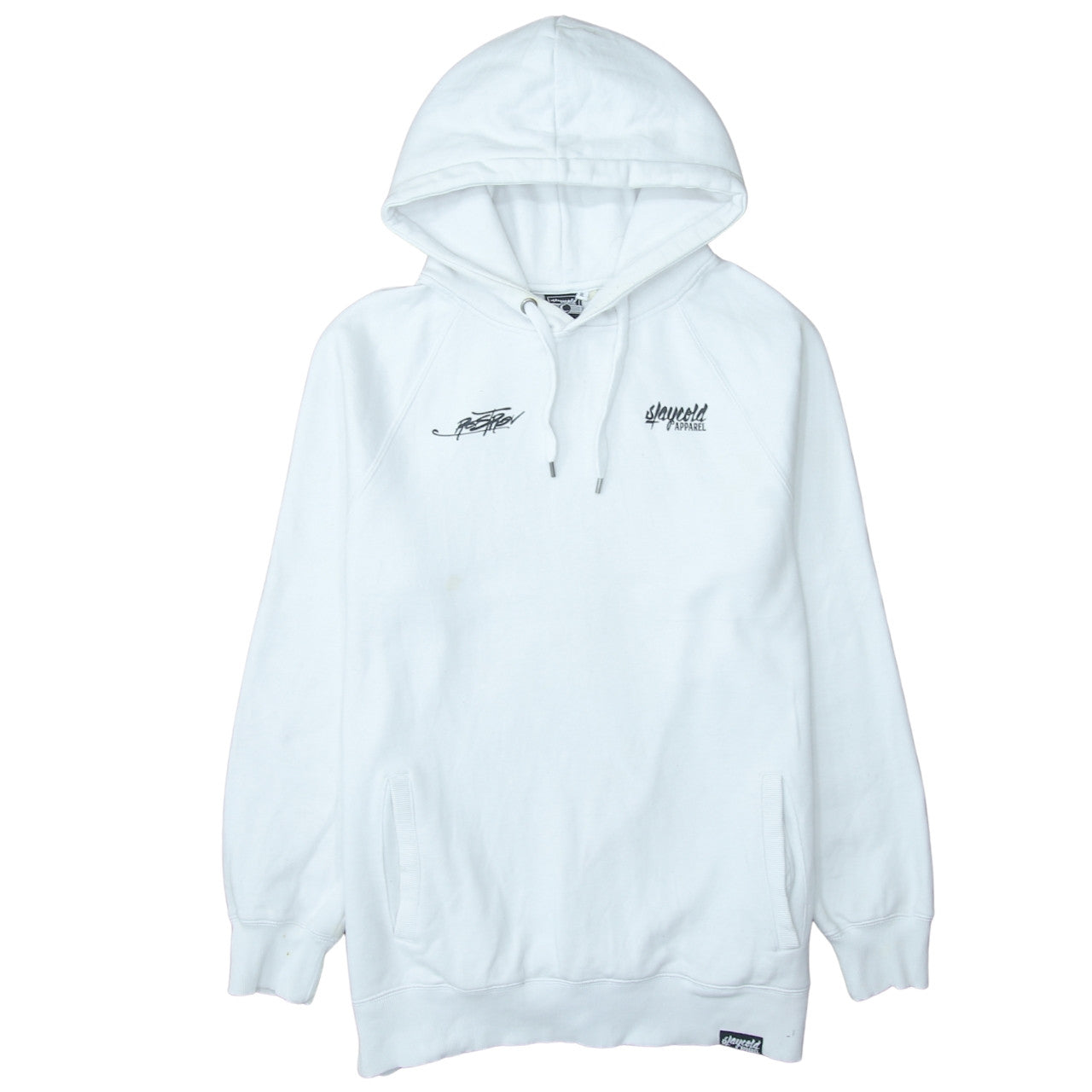 Slaycold Apparel Men's White XL Pullover Hoodie Dragon Graphic