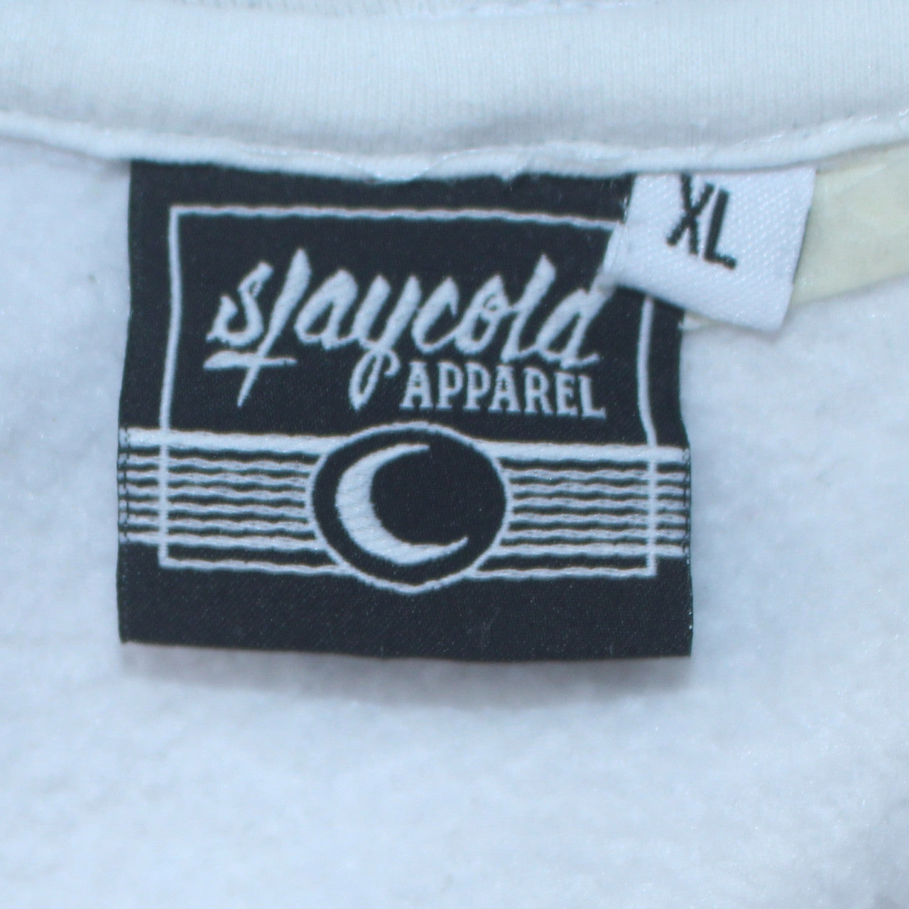 Slaycold Apparel Men's White XL Pullover Hoodie Dragon Graphic