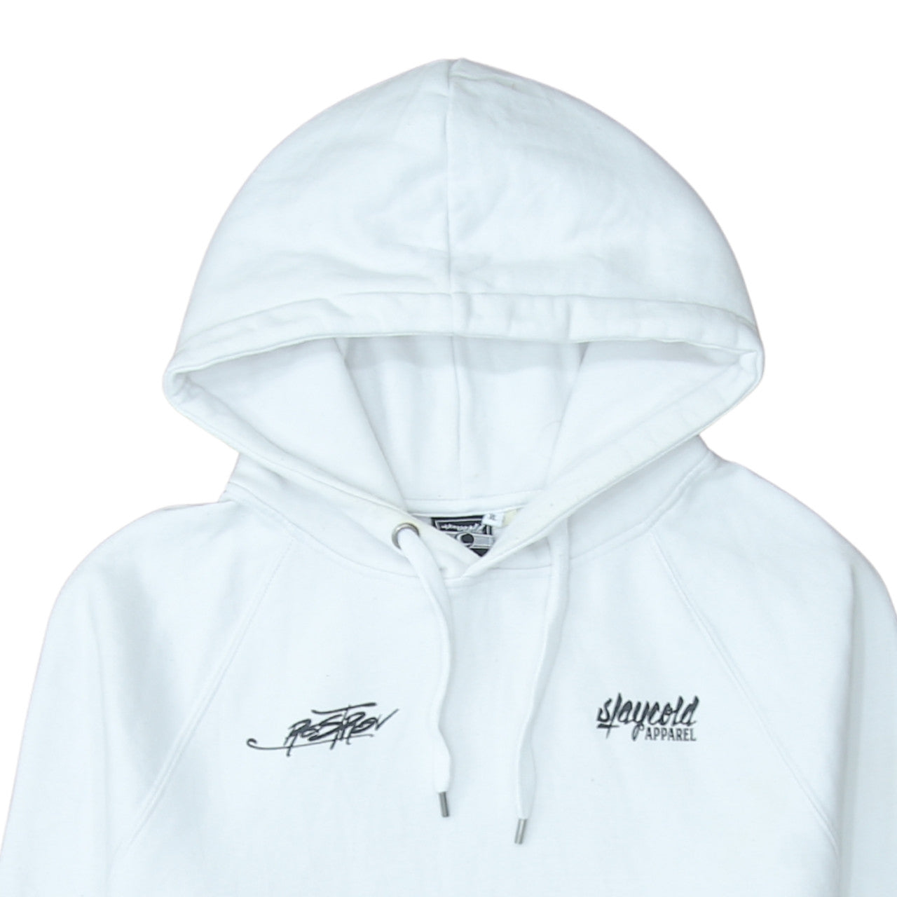 Slaycold Apparel Men's White XL Pullover Hoodie Dragon Graphic