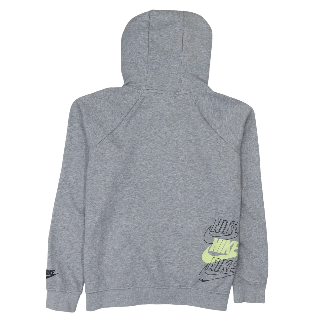 Nike Men's Grey Logo Pullover Hoodie Size M
