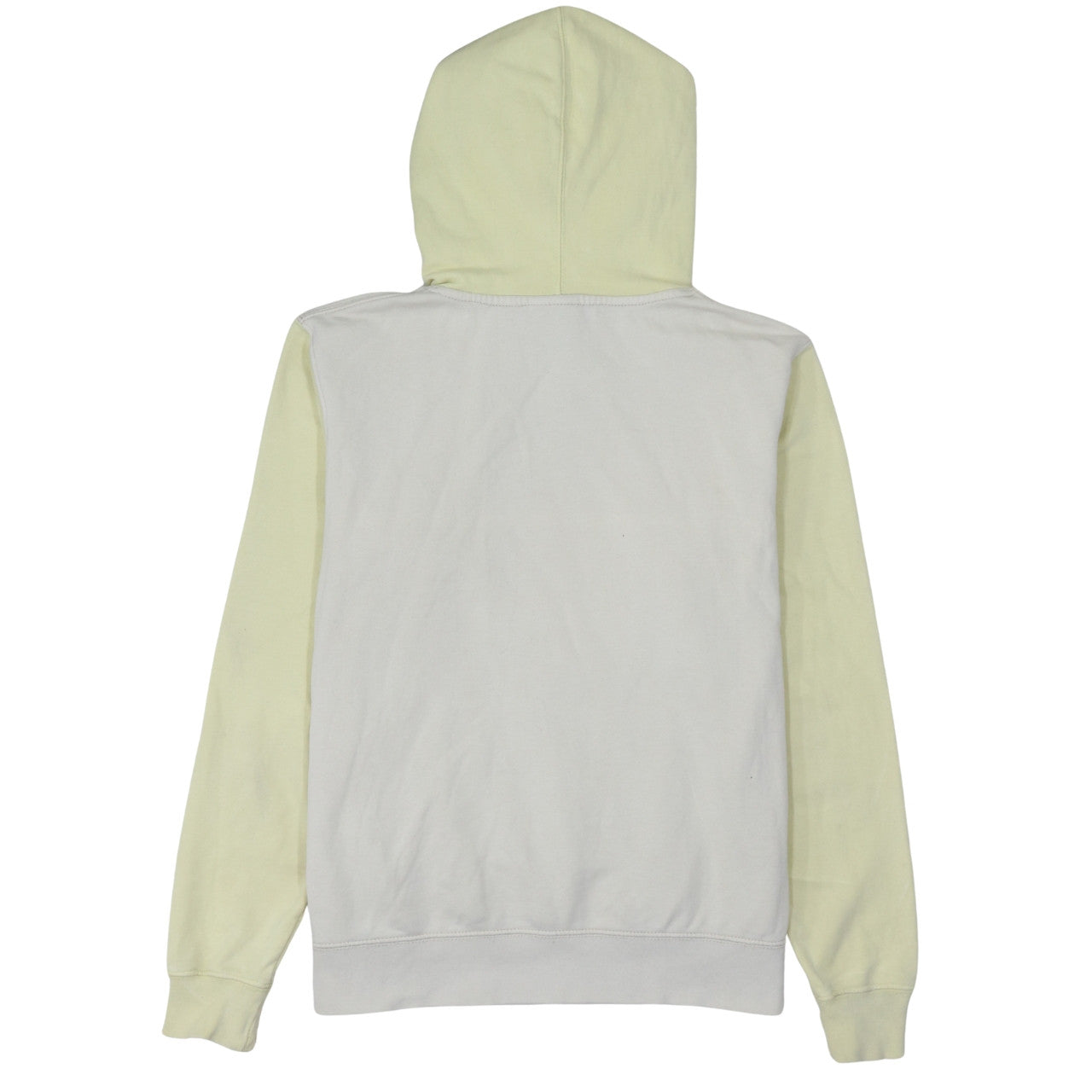 Nike Women Beige & Yellow Pullover Hoodie Small Cotton Blend
