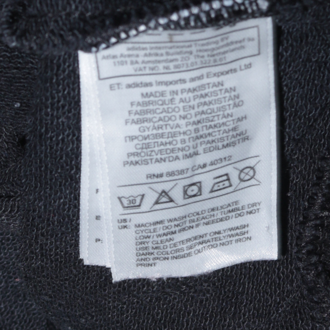 Adidas Womens Black Beige Sweatshirt Size 10 Crew Neck Logo Pullover