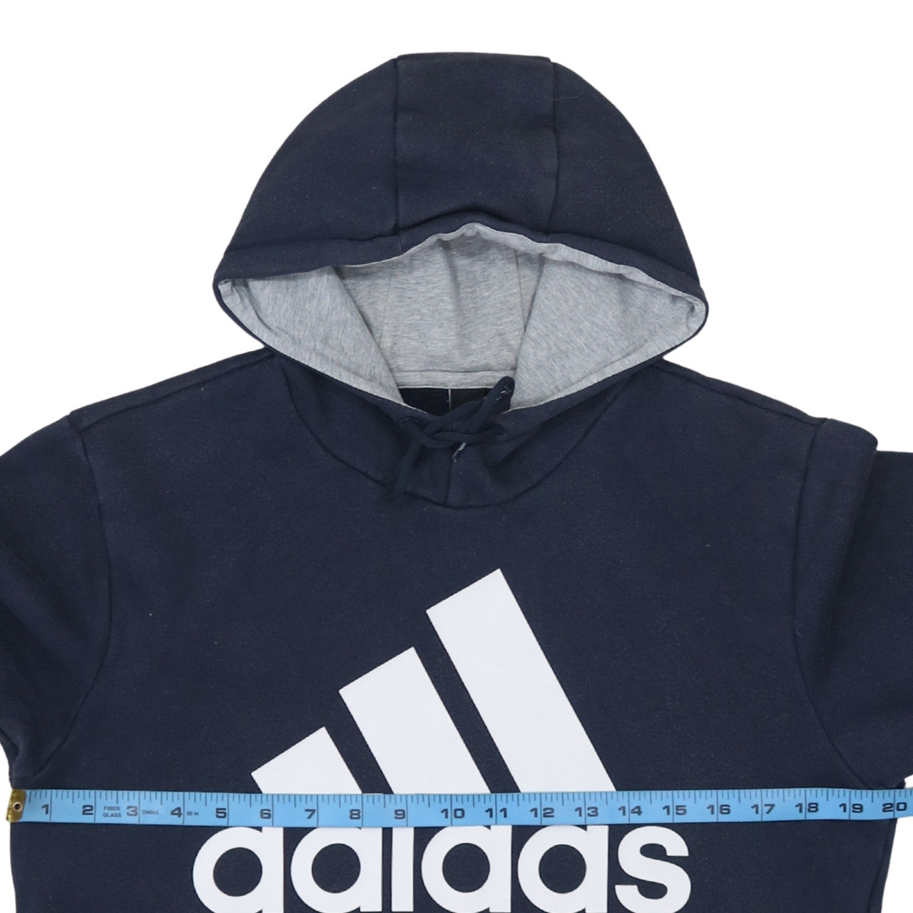 Adidas Men’s Blue Pullover Hoodie L Sports Fleece Sweatshirt