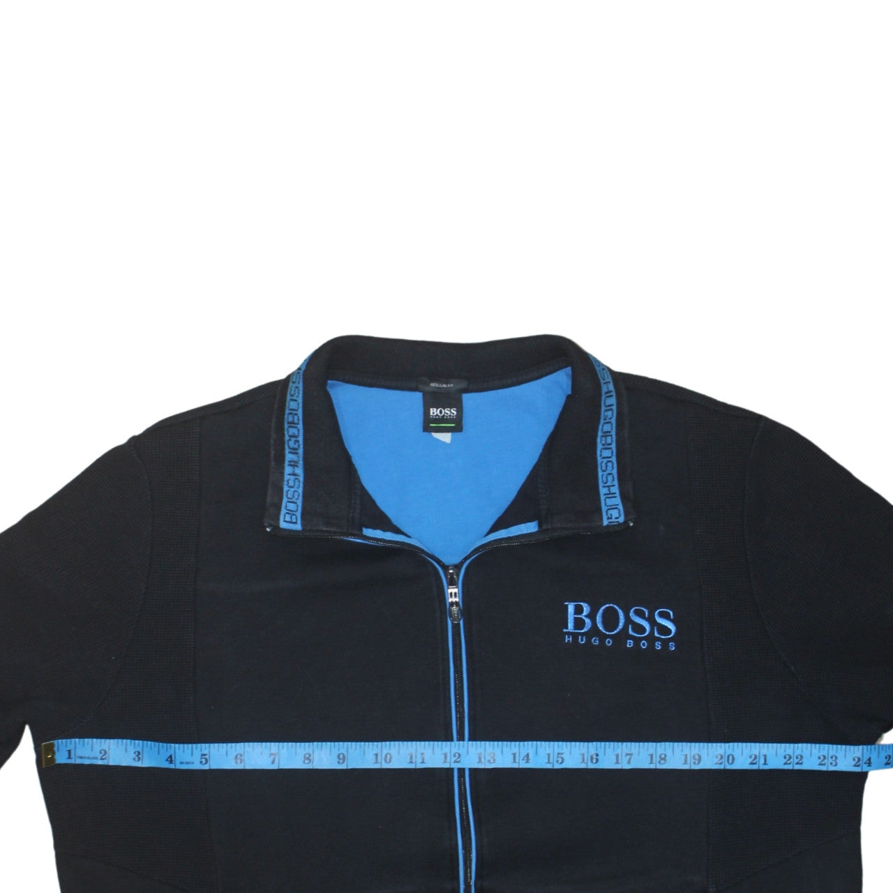 Hugo Boss Men's Black XL Full Zip Sweatshirt Regular Fit Designer Jacket
