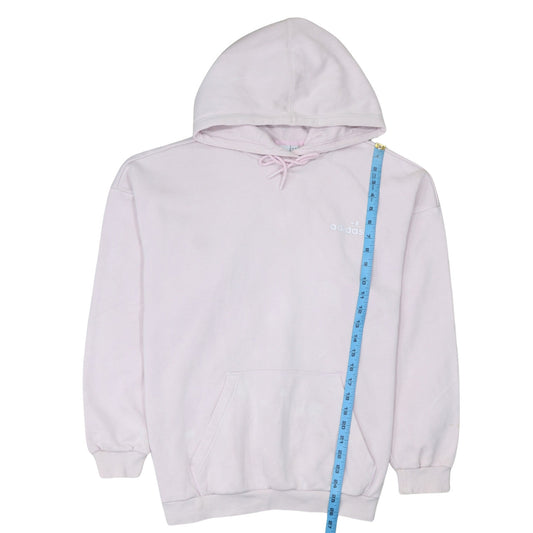 Adidas Womens Pink Pullover Hoodie Size 14 Logo Hooded Sweatshirt