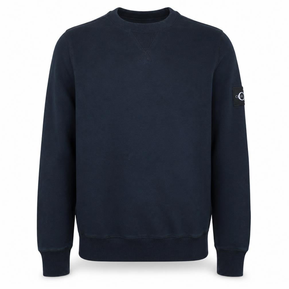 Calvin Klein Jeans Men's Black Crew Neck Cotton Sweatshirt S